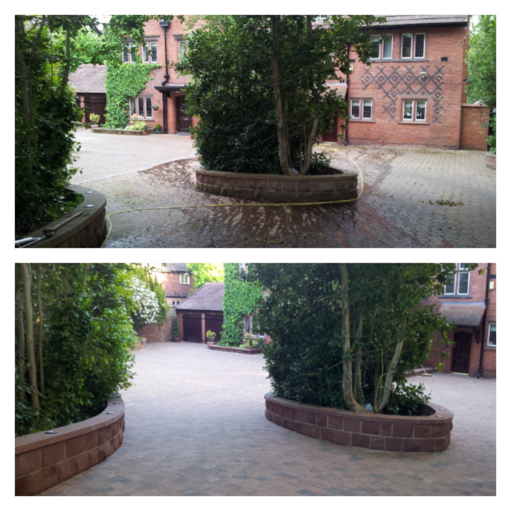 Rumbled Block Paving Cleaning and Resanding - Oxton, Wirral